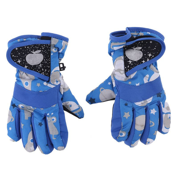 THINKTHENDO Теплые лыжные перчатки для сноуборда - Детские