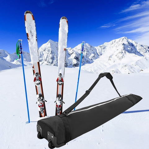 Combo de bolsa de esquí y bolsa de botas de esquí para viajes aéreos sin  relleno, bolsas de equipaje de esquí para equipo de viaje de nieve -  Estuche