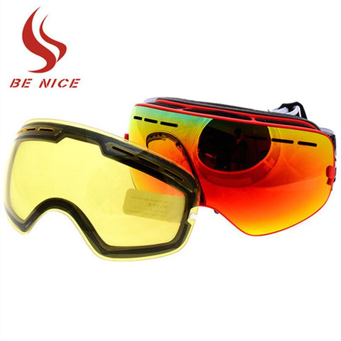 Lunettes de ski BE NICE avec verres de vision nocturne