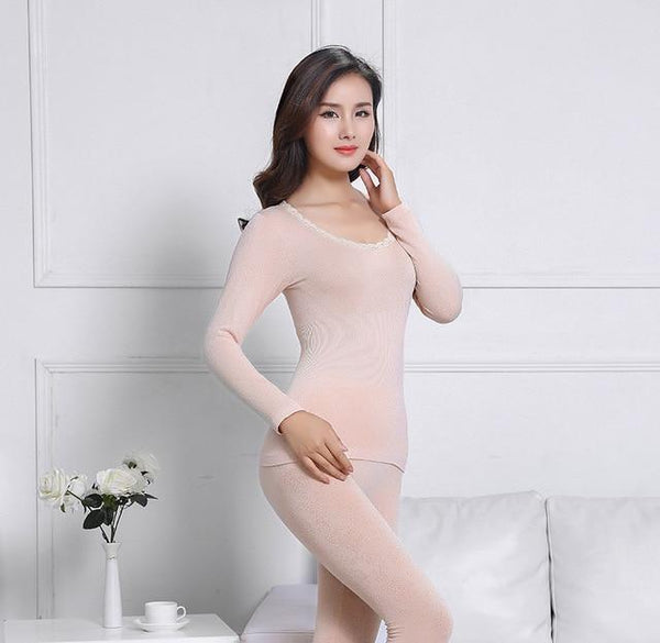 Body Shaping Thermal Underwear Set - Women's