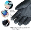 COPOZZ Grey Ski Gloves (Touchscreen Function)