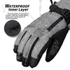 COPOZZ Grey Ski Gloves (Touchscreen Function)