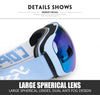 COPOZZ Ski Snowboard Magnetic Lens Goggles Interchangeable GOG-2181