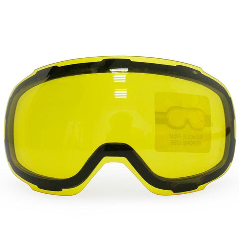 COPOZZ Yellow Magnetic Lens för Ski Snowboard Goggles GOG-2181