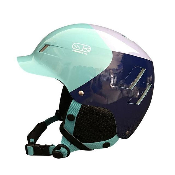 CYBERTRON PILL Turquoise Ski Helmet With Peak