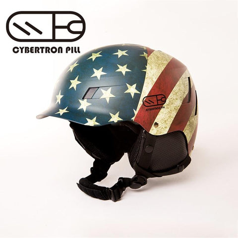 CYBERTRON PILL USA 스키 헬멧-성조기