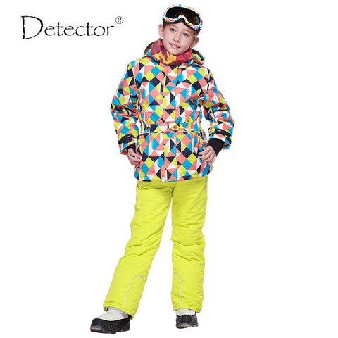Detektor Windproof Hooded Boys Snowboard Suit - Kid's