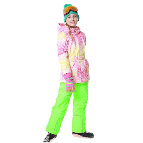 DETECTOR Winter Warm Girls Ski Suit - Kid's
