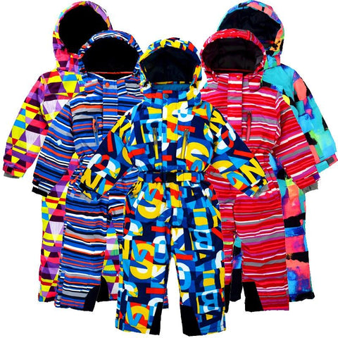 DZRZVD Warm Kids Ski Suit