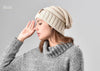 Bonnet en laine tricoté FURTALK - Femmes