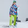 Combinaison de snowboard d'hiver KHAKI LONG pour garçon - Enfant