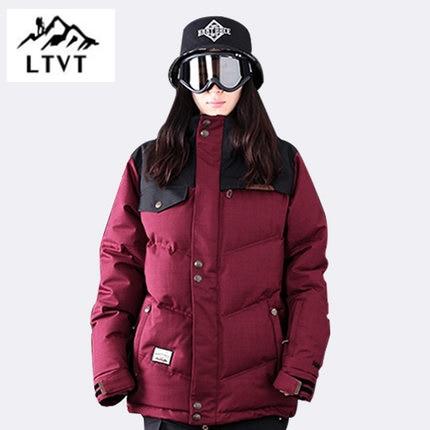 Chaqueta de snowboard térmica acolchada para mujer LTVT