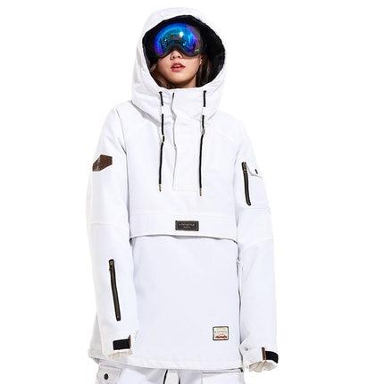 Chaqueta / pantalones de esquí blancos para mujer LTVT