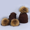 MAOCWEE Kids Pom Pom Hat