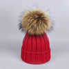 MAOCWEE Kids Pom Pom Hat