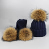 MAOCWEE Kids Pom Pom Hat