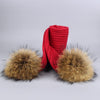 MAOCWEE Kids Pom Pom Hat