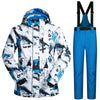 MUTUSNOW Winter Mens Microfiber Jacket & Pants Set For Ski / Snowboard