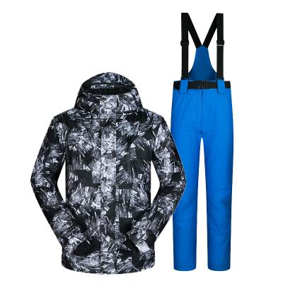 MUTUSNOW Winter Mens Microfiber Jacket & Pants Set för Ski / Snowboard