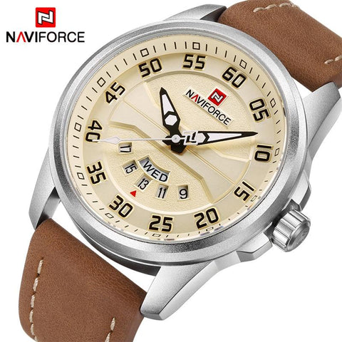 NAVIFORCE Leather Military Grade Watch