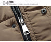 PARKA جاكيت منفوش شتوي بغطاء فرو - معطف رجالي طويل