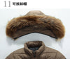 PARKA Winter Puff Jacket With Fur Hood - Mens Long Coat