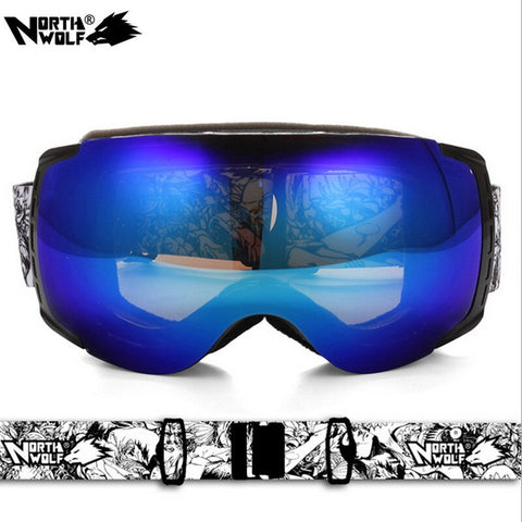 Lunettes NORTH WOLF Ski Snowboard Mirror Lens