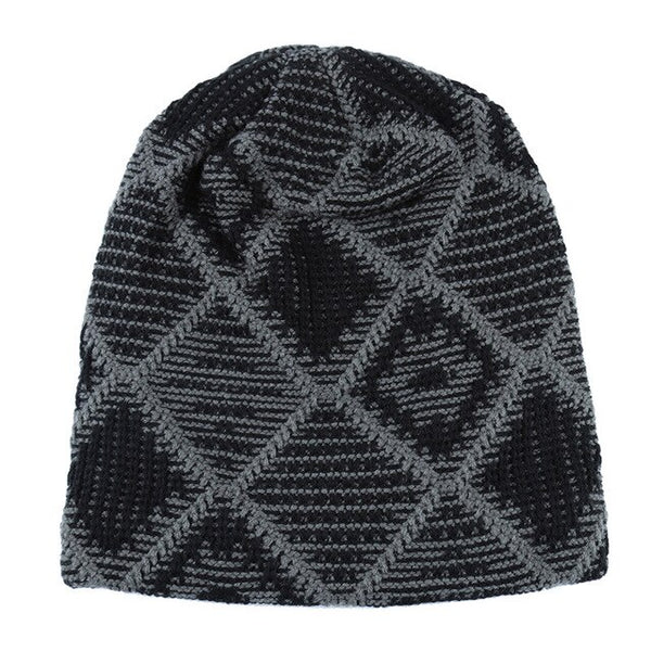 قبعة تزلج بتصميم شبكة متماسكة دافئة
