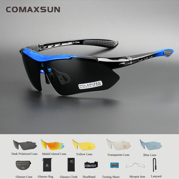 COMAXSUN وصفة طبية النظارات الشمسية الرياضية