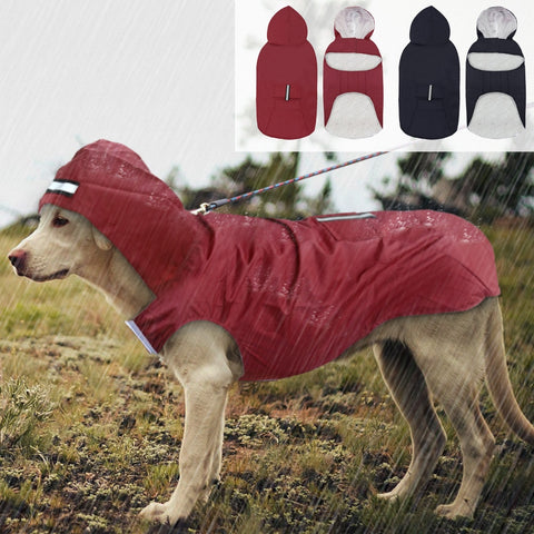 เสื้อแจ็คเก็ตกันฝนสุนัข PET ARTIST มีฮูด