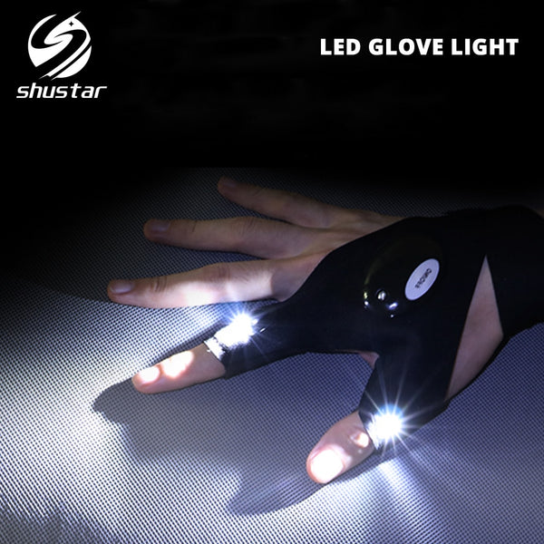 SHINETRIP Fingerlösa ficklampor LED-handskar