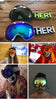 HERBA UV400 Зеркальные очки для сноуборда