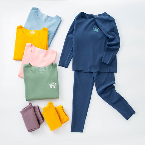 OURS BLANC Thin Thermal Underwear Set - Kid's