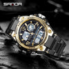 SANDA LED Digital Sports Dual Display Uhr