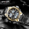 SANDA LED Digital Sports Dual Display Uhr