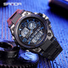 SANDA LED Digital Sports Dual Display Uhr