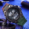 SANDA LED Digital Sports Dual Display Uhr