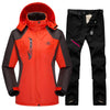 冬季保暖滑雪单板滑雪夹克和裤子-女士