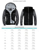 LUOGEN Punisher Skull Hoodie Mens