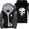 LUOGEN Punisher Skull Hoodie Homme