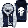 LUOGEN Punisher Skull Hoodie Mens