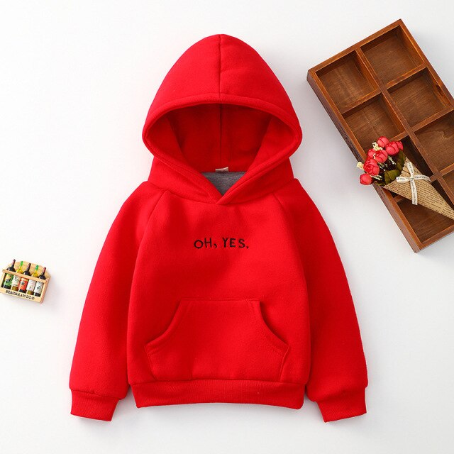 BUY OH YES Kids Plain Hoodies ON SALE NOW Cheap Snow Gear