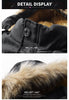 WOODVOICE Manteau doublé de fourrure pour homme avec capuche en fourrure
