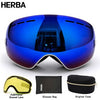 HERBA UV400ミラースノーボードゴーグル