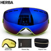Occhiali da snowboard HERBA UV400 a specchio