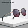 MERRY'S Retro Mirror 52mm Sunglasses - Women's