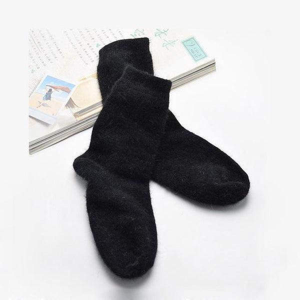 SENWEITE Thick Merino Wool Angora Socks - Women's