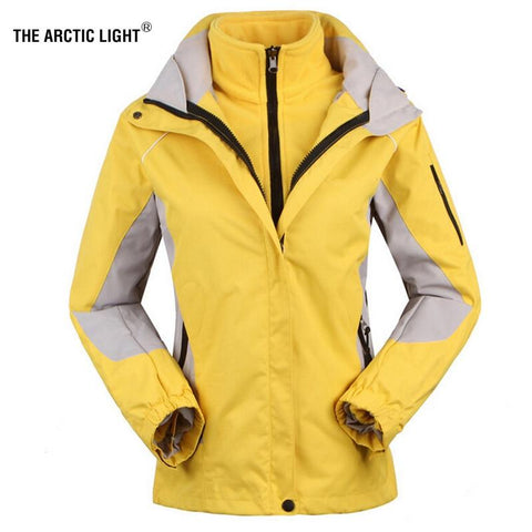 THE ARCTIC LIGHT Veste de ski pour femmes avec doublure en polaire (amovible)