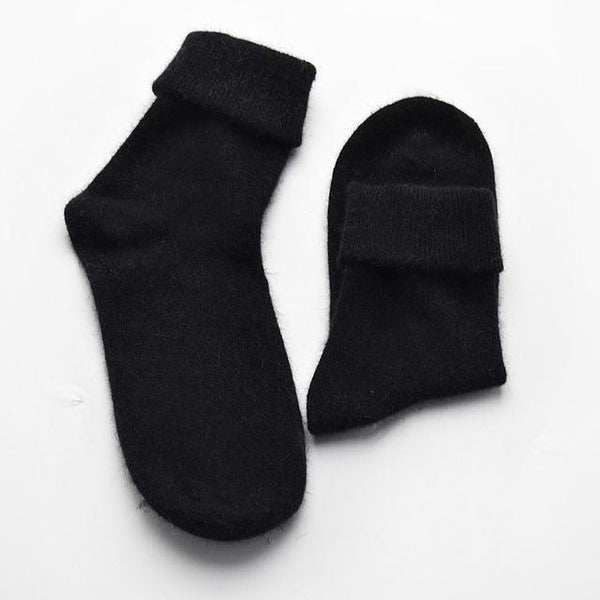 Thick Angora Rabbit and Merino Wool Socks - Women's