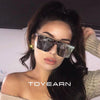TOYEARN Square Sonnenbrille Damen
